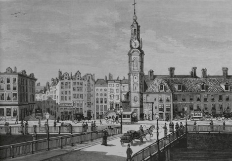 View of the Sophia Square, Amsterdam, Netherlands, 1883.  Creator: Unknown.