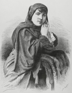 Chilean lady wearing dress for church, 1883. Creator: Arturo Carretero y Sánchez.