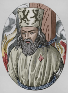 Jerome of Prague, (1360-1416), Czech scholastic philosopher and preacher, 1877.  Creator: Unknown.