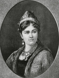 Emina Ilhamy (1858-1931), also Amina Ilhami, Egyptian princess, Muhammad Ali Dynasty, 1883. Creator: Unknown.