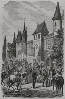 Franco-Prussian War: Napoleon III surrendering to King Wilhelm I of Prussia...1870, (1870). Creator: Celestino Sadurni.