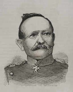 Eduard von Fransecky (Eduard Friedrich Karl von Fransecky) (1807-1890), Prussian general, 1870.  Creator: Unknown.