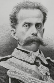 Umberto I, (1844-1900), King of Italy, (1878-1900), House of Savoy, 1883. Creator: Arturo Carretero y Sánchez.