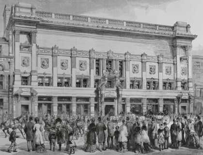 Building of The Institute of Painters in Water Colours, built in Piccadilly by..., 1883.  Creator: Unknown.