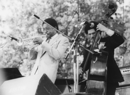 Wynton Marsalis and Delbert Felix, North Sea Jazz Festival, 1982. Creator: Brian Foskett.