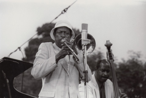 Al Grey, Eddie Jones, Capital Radio Jazz Festival, 1981. Creator: Brian Foskett.