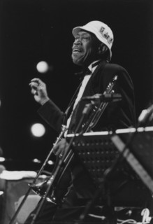 Al Grey, Lionel Hampton and his Golden Men of Jazz, North Sea Jazz Festival, 1994. Creator: Brian Foskett.