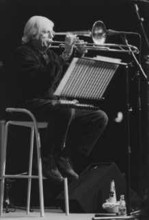 Bob Brookmeyer, Jazz Inn Party, Netherlands, 1989. Creator: Brian Foskett.