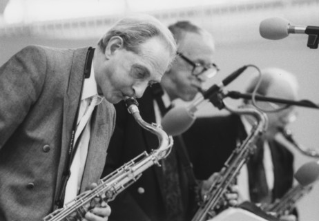 Bob Wilber, Bobby Wellins, John Barnes, Cleethorpes Jazz Festival, 2007. Creator: Brian Foskett.