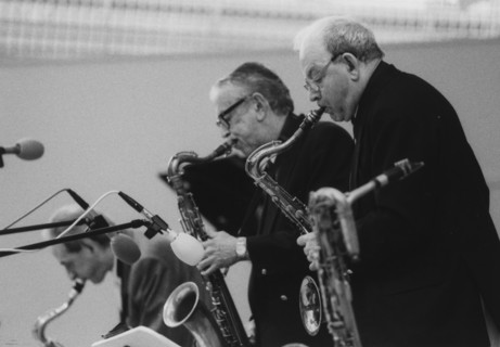 Bob Wilber, Bobby Wellins, John Barnes, Cleethorpes Jazz Festival, 2007. Creator: Brian Foskett.