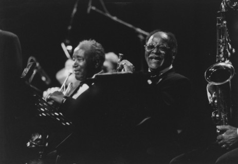 Clark Terry and Harry "Sweets" Edison, Lionel Hampton and his Gold..., North Sea Jazz Festival, 1994 Creator: Brian Foskett.