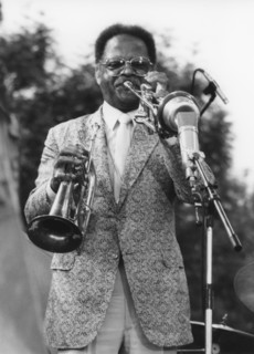Clark Terry, Capital Radio Jazz Festival, 1981. Creator: Brian Foskett.