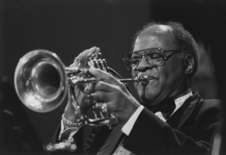 Clark Terry, Lionel Hampton and his Golden Men of Jazz, North Sea Jazz Festival, 1994. Creator: Brian Foskett.