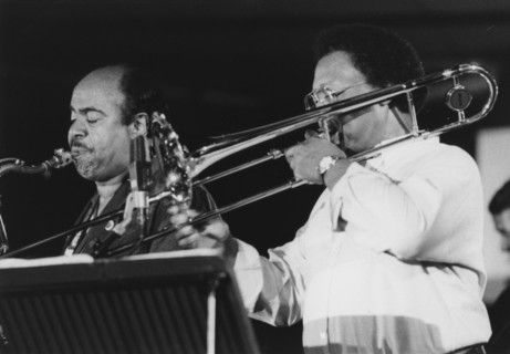 Curtis Fuller, Benny Golson, North Sea Jazz Festival, 1999. Creator: Brian Foskett.