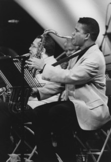 David Sanchez, Slide Hampton's Jazz Masters, North Sea Jazz Festival, 1993. Creator: Brian Foskett.