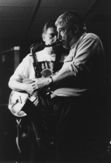 Dick Morrissey, Jim Mullen, Pizza Express, Soho Jazz Festival, 1992. Creator: Brian Foskett.