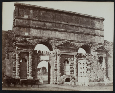 The Porta Maggiore and Tomb of Eurysaces the Baker, Rome, c1858. Creator: Jane Martha St. John.