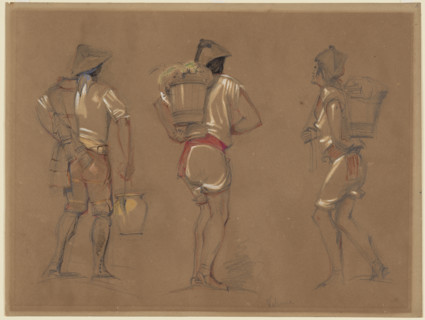 Spanish Peasants, 19th century. Creator: John Frederick Lewis.