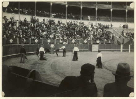 Bullfight, Spain, early-mid 20th century. Creator: Edward Morland Lewis.