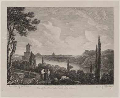 View on the Tiber with Rome in the Distance, 19th century. Creator: Thomas Hastings.