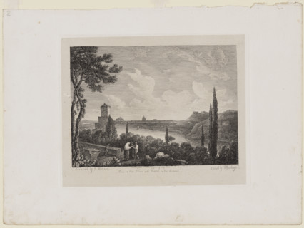 View on the Tiber with Rome in the Distance, 19th century. Creator: Thomas Hastings.