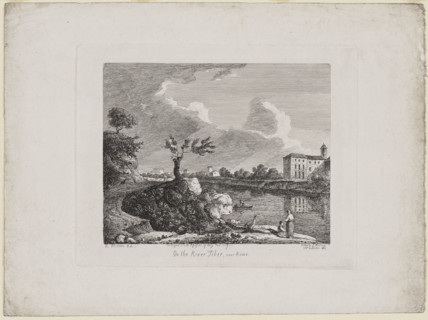 On the River Tiber, near Rome, 19th century. Creator: Thomas Hastings.