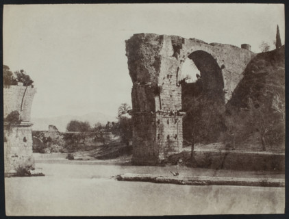 The Bridge of Augustus at Narni, 1850s. Creator: Unknown.
