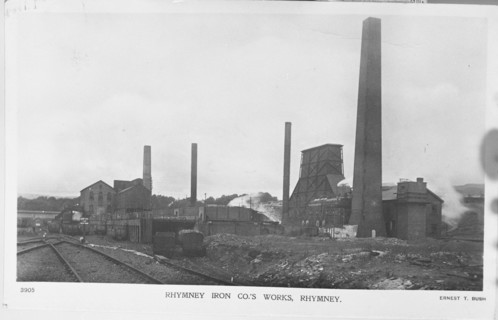 Rhymney Ironworks, Mid-Glamorgan, South Wales, c1910.  Creator: Ernest T. Bush.