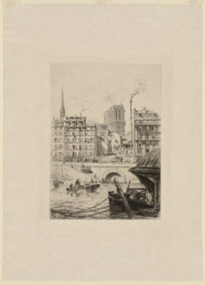 Notre Dame, Paris (Notre Dame de Paris), late 19th-early 20th century. Creator: Alfred-Louis Brunet-Debaines.