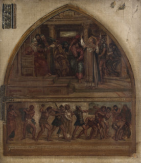 Study for fresco at St. Stephen's, Dulwich, 1871-72. Creator: Edward John Poynter.
