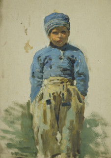 Study of a Young Dutch Boy, mid-late 1870s. Creator: George Clausen.