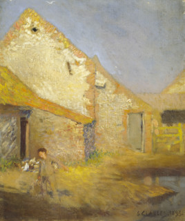 'A Farmyard', 1893. Creator: George Clausen.