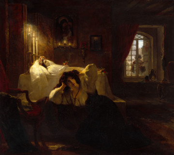 The House of Mourning, 1836. Creator: Thomas Uwins.