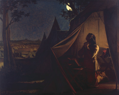 The Night before Naseby, 1859. Creator: Augustus Leopold Egg.