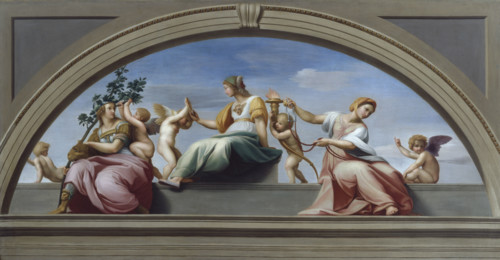 The Judicial Virtues; Three Cardinal Virtues, late 18th century. Creator: Giuseppe Cades.