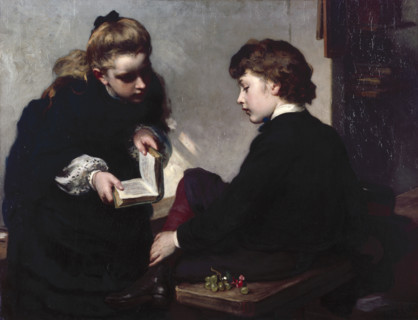 The Schoolmaster's Daughter, c1870. Creator: James Sant.