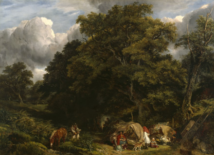 A Gipsy Encampment, 1840. Creator: John James Chalon.