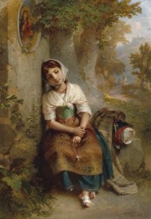 By the Well, 1865. Creator: Penry Williams.