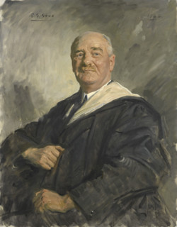 Portrait of Sir Joseph Barcroft, C.B.E., F.R.S., 1938. Creator: Reginald Grenville Eves.