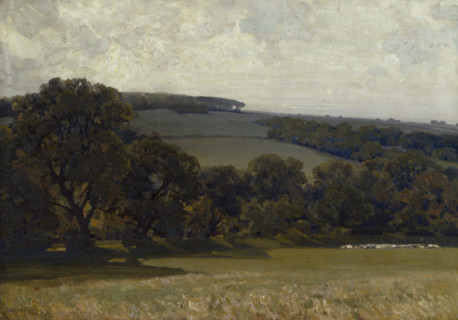 Evening in the Cotswolds, c1913. Creator: Alfred Edward East.