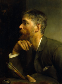 Portrait of Sir Ernest A Waterlow, R.A, 1889. Creator: Lawrence Alma-Tadema.