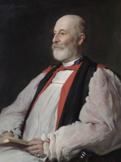 Portrait of J.P. Hughes, Bishop of Llandaff, 1925. Creator: Sir William Llewellyn.