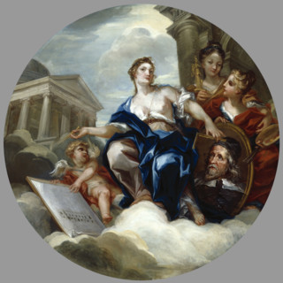 The Glorification of Inigo Jones, 1719-1720. Creator: William Kent.