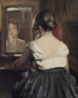 Girl at the Mirror, 1928. Creator: David Muirhead.