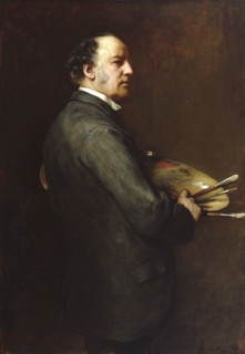 Portrait of Sir John Everett Millais, Bt, PRA, 1886. Creator: Francis Montague Holl.