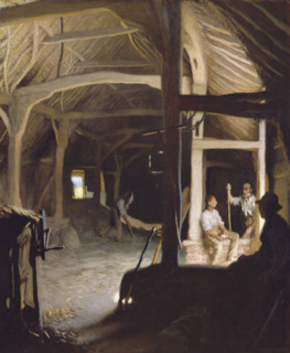 Interior of an Old Barn, 1908. Creator: George Clausen.