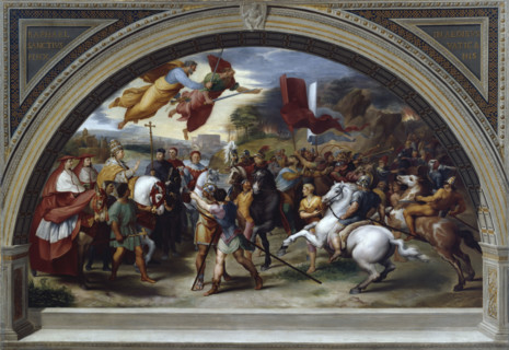 The Repulse of Attila, late 18th century. Creator: Giuseppe Cades.