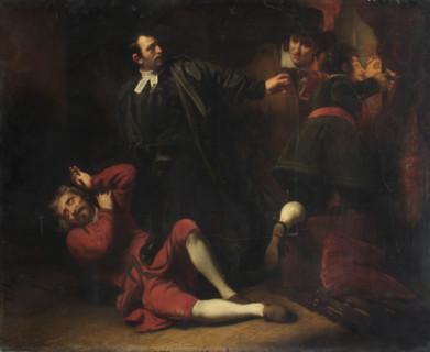 Colonel Blood stealing the Crown Jewels, 1824. Creator: Henry Perronet Briggs.