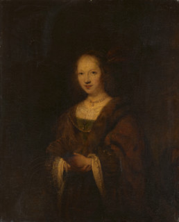 Lady with a Fan, c1746. Creator: Sir Joshua Reynolds.