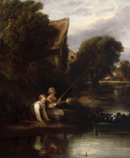 Young Anglers, 1820. Creator: William Collins.